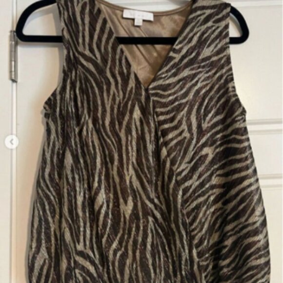 Anthropologie blouse animal print tank top Small Medium Revolve Free People NWOT - Picture 4 of 4
